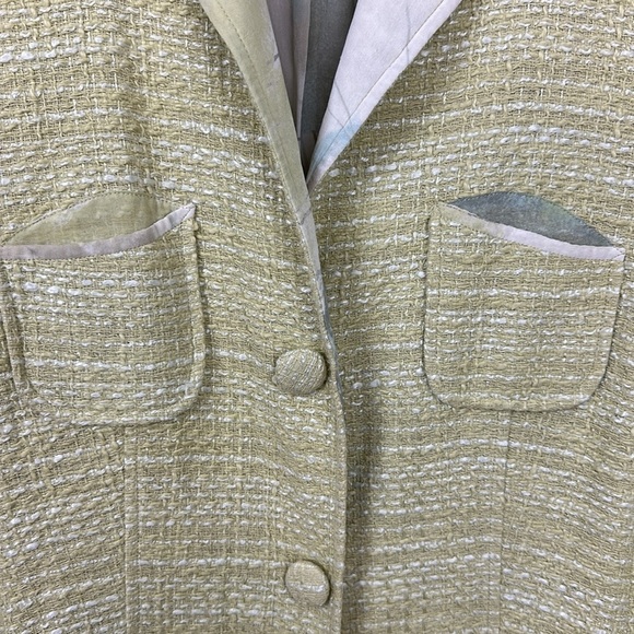 Sigrid Olsen Tweed Silk Lined Coat Sz 12 - Picture 6 of 14